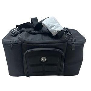 Six Pack Fitness Innovator 300 Meal Prep Management Stealth Black Tote
